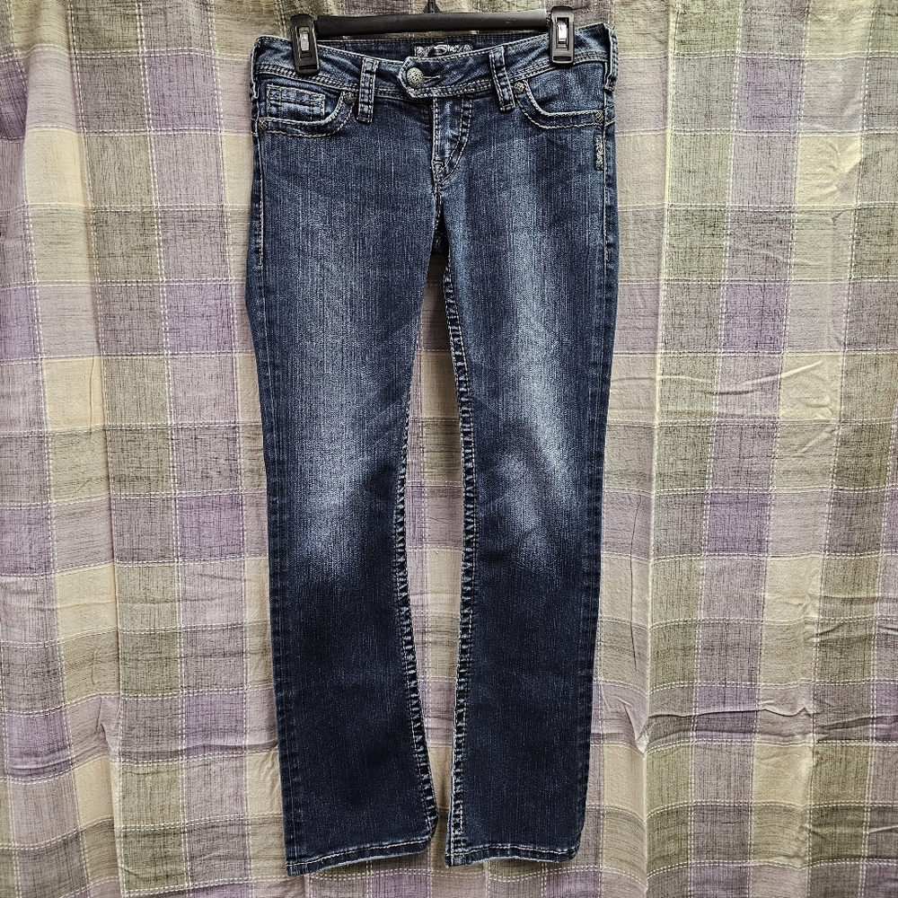 Silver Jeans * Women's Size 27 *Blue Denim *Tuesday 16½" *Boot Cut *Medium Wash